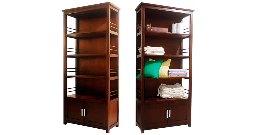 kahoyan Presentory Cabinet 2 Doors & 4 Shelves